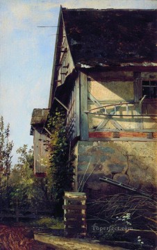 Ivan Ivanovich Shishkin Painting - little house in dusseldorf 1856 Ivan Ivanovich